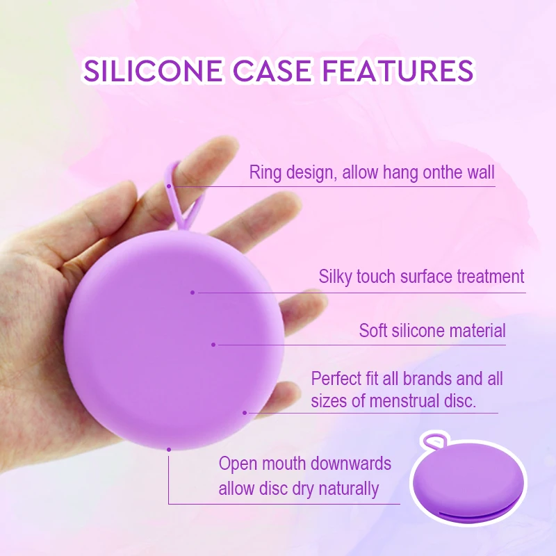 Menstrual Disc Sterilizer Kit Women\'s Menstrual collector Reusable Medical Silicone Flat Menstrual Cup Period Disk Sterilization