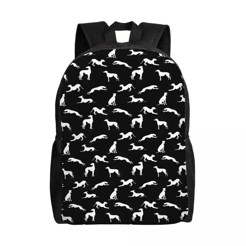 Custom Greyhounds Laptop Backpack Women Men Basic Bookbag for School College Students Whippet Sighthound DOg Bag