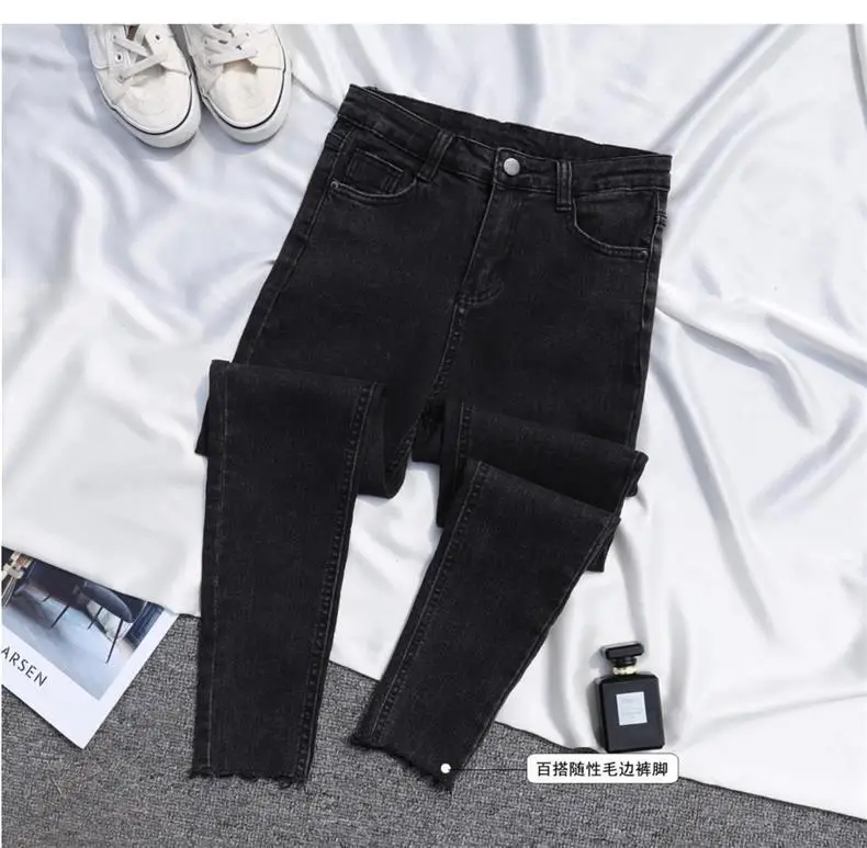 Jeans Women's 2026 Summer Thin High-waisted Slim-fitting Pencil Pants Leggings Fitness Stretch Trousers