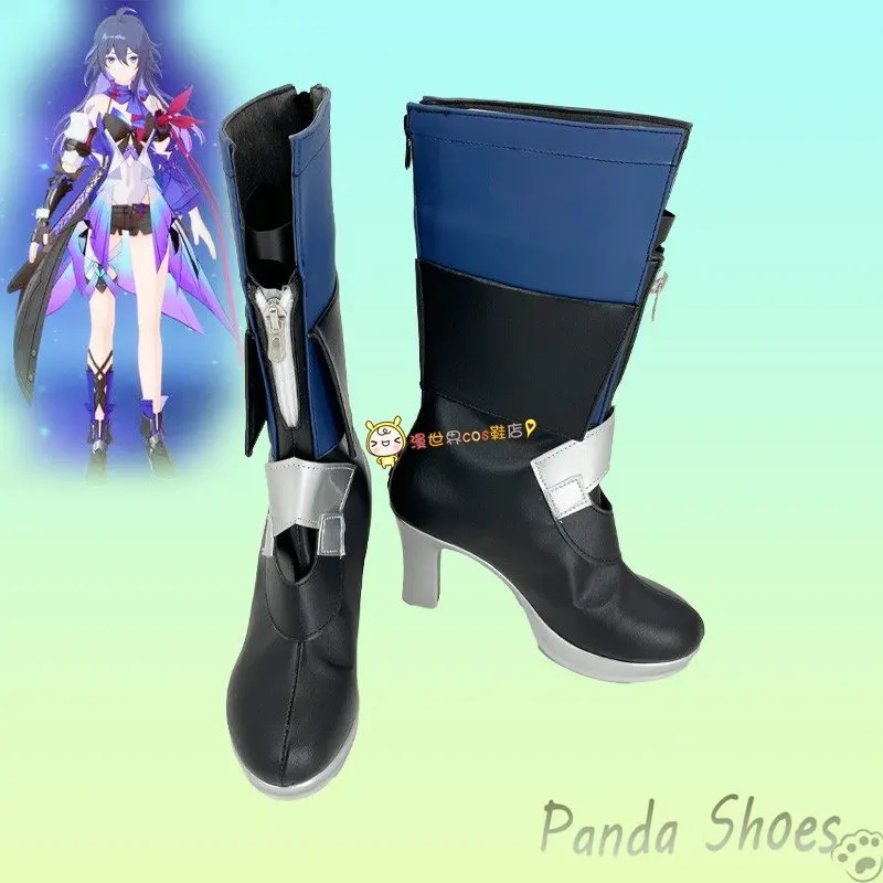 

Honkai Star Rail Seele Cosplay Shoes Comic Anime Game Cos Long Boots Seele Cosplay Costume Prop Shoes for Con Halloween Party