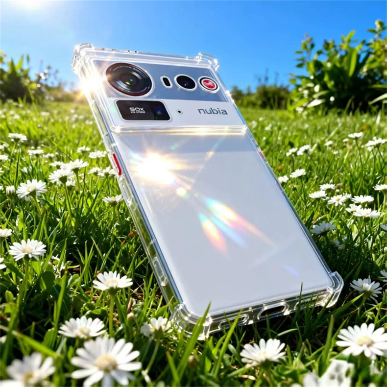Fall Für ZTE Nubia Z80 Ultra Z70 S Z60 Ultra Transparent Weiche Silikon Abdeckung Stoßfest Stoßstange Anti Fall Airbag Shell – Detail 1