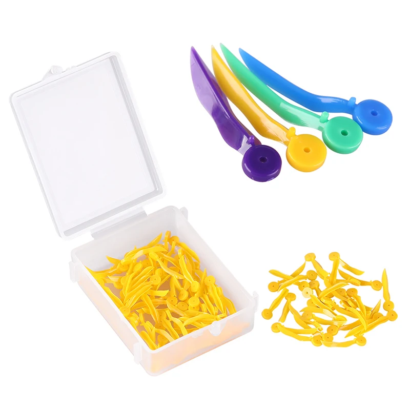 

Disposable Dental Tooth Gap Wedges with End Circular Holes Plastic Wedge Dentistry Oral Care Accessories Medical Tools 4Sizes