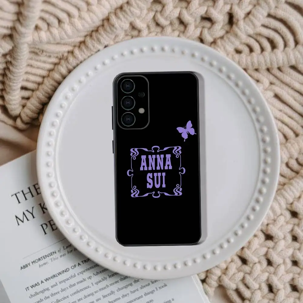 Funda de teléfono de marca A-ANNA S-SUI para Samsung Galaxy A73,31,32,72,41,53,52,71,22,5G,Note,J7,8,9 funda negra suave
