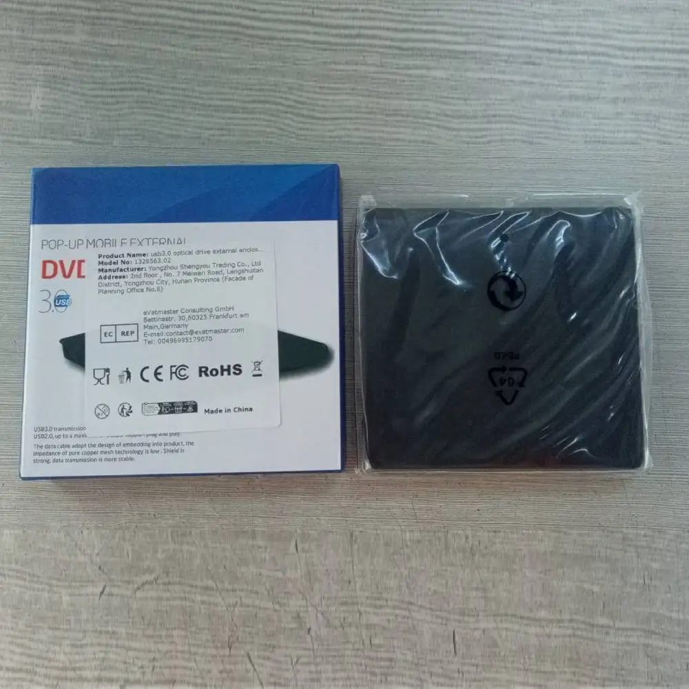 

USB 3.0/USB 3.0 + Type-C Slim DVD External Enclosure 9.5mm/12.7mm SATA To USB CD ROM ODD Case Box ODD Caddy for Laptop Notebook