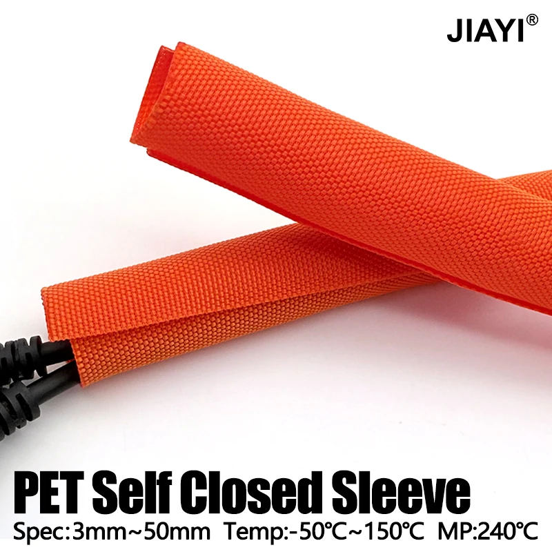 Self-Closed PET Expandable Braided Sleeve 5 8 10 mm Self Closing Flexible Insulated Hose Pipe Wire Wrap Protect Cable Sock Tube