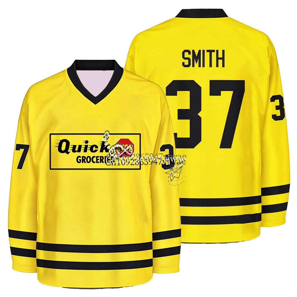 Quick Stop Groceries Clerks Movie Inspiration Hockey Jersey V-Neck Quick Drying Sweatshirt Autumn Men Women Long Sleeved T-Shirt