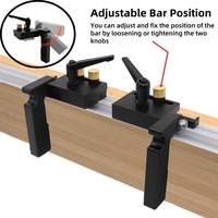 Aluminum T-Track Sliding Limiter for 45-Type T-track - Miter Track Sliding Stoper for Woodworking Saw Table Router Benches