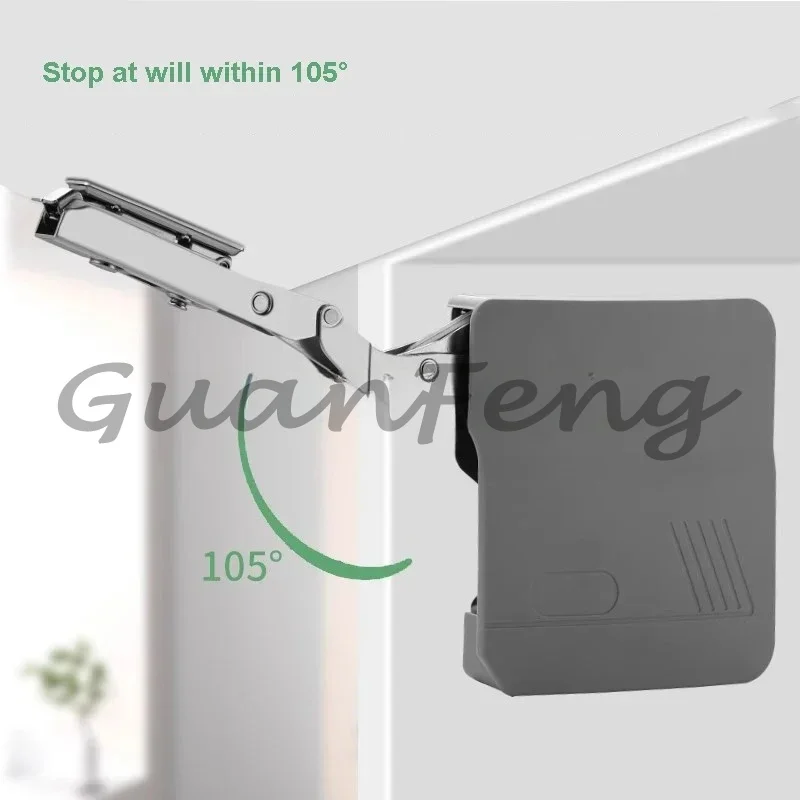 Furniture Kitchen Hydraulic Lid Cabinet Support Flap Stay Telescopic Rod Lifting