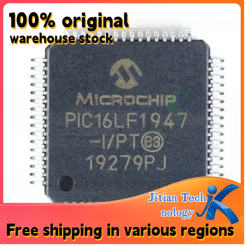 100% new 1PCS PIC16LF1947-I/PT PIC16LF1947 QFP64 MCU microcontroller chip Channel direct sales