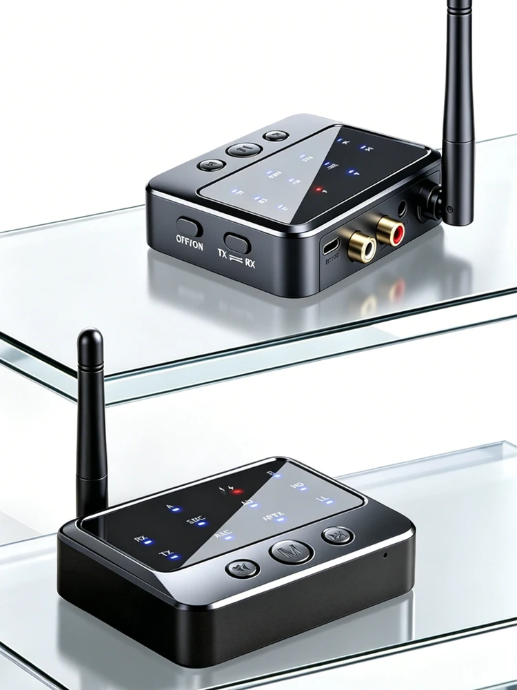 KEBIDU Bluetooth 6.0 Odbiornik-Nadajnik AptX-Adaptive 2-w-1 Adapter Audio AD/HD/LL AAC SBC Adapter Bezprzewodowy do Muzyki o Niskim Opóźnieniu — zdjęcie produktu 7