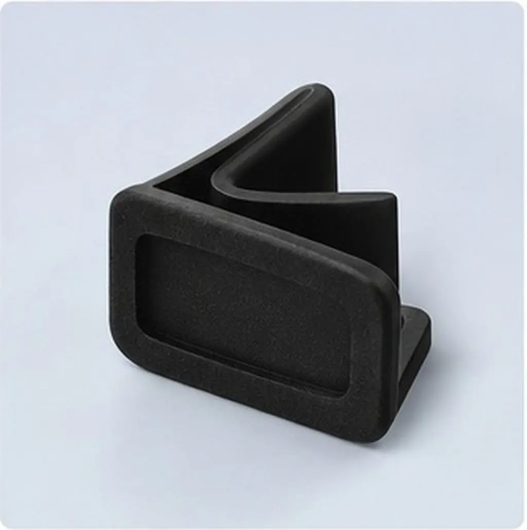 20Pcs L-Shaped Plastic Furniture Feet Protectors Black Non-Slip Elastic Soft Covers for Bed Frame Chair Leg Floor Protectors