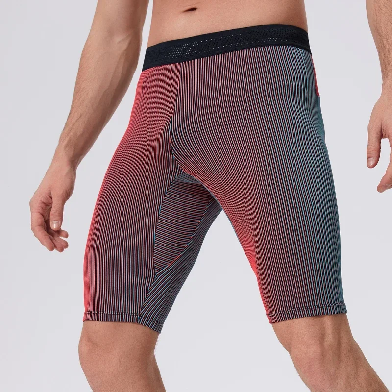 الرجال ضيق المناسب سراويل اللياقة البدنية تشغيل الرياضة التجفيف السريع ضغط السراويل للرجال أبلى تنفس