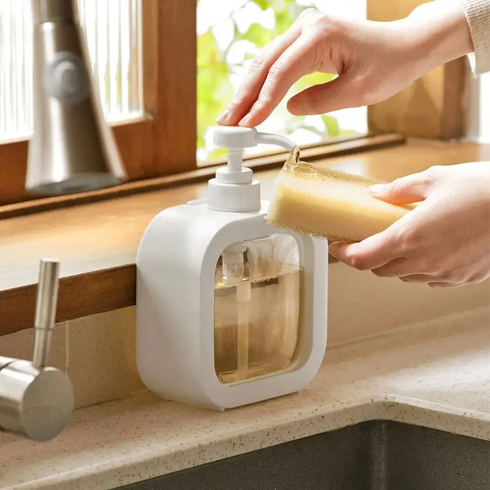 3PCS Large-capacity Soap Dispenser Bottle, Transparent Visible Plastic Press Bottle, Suitable for Travel, Kitchen, Bathroom