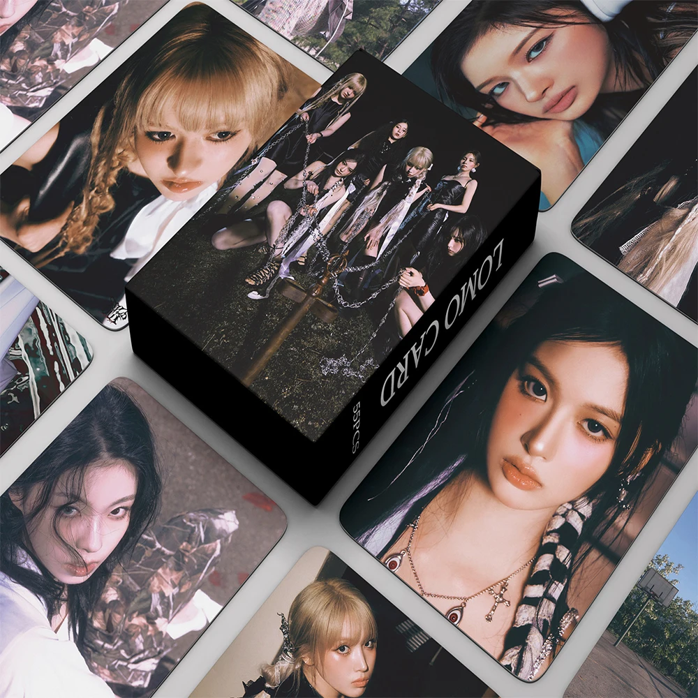 55pcs/set Kpop NMIXX MIXXPEDIA:PICK LA AD MARE Photocards Album Lomo Cards NMIXX Photo Cards LILY HAEWON Kpop Girls Fans Gift