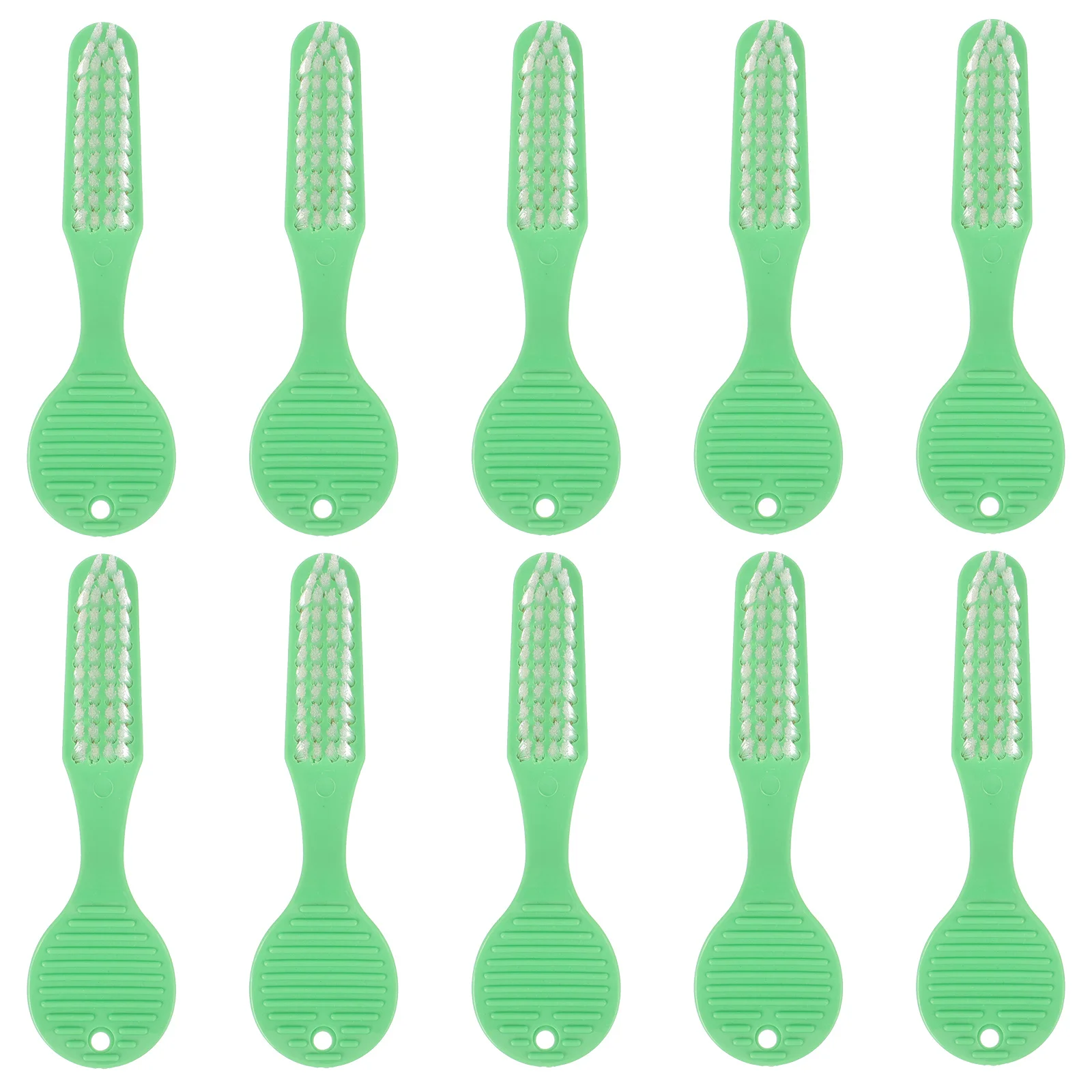 10 pezzi spazzolino da denti a testa grande manico corto resistente all'usura uso della prigione spazzola orale impugnatura comoda detergente per denti mini spazzolino da denti