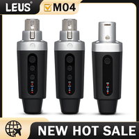 LEUS M04 2.4G Wireless Microphone Converter XLR Transmitter and Receiver Microphone Wireless System for Dynamic Microphone