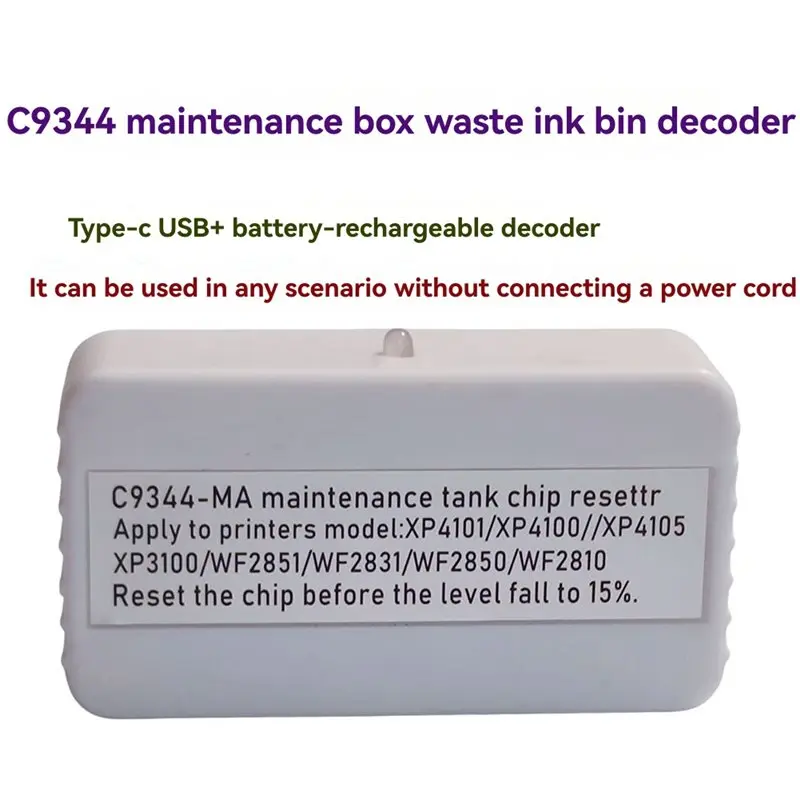 AU61-C9344 Maintenance Box Tank Chip Resetter For Epson L5590 L3550 XP-2200 XP-2205 XP-3200 WF-2810DWF 2830DW 2850DW XP3100