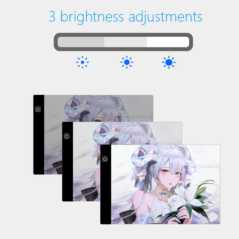 Transparent LED Light Pad for Drawing And Writing Ideal Copy Table for Artists And Students Anime Art Replication Tracing Tool