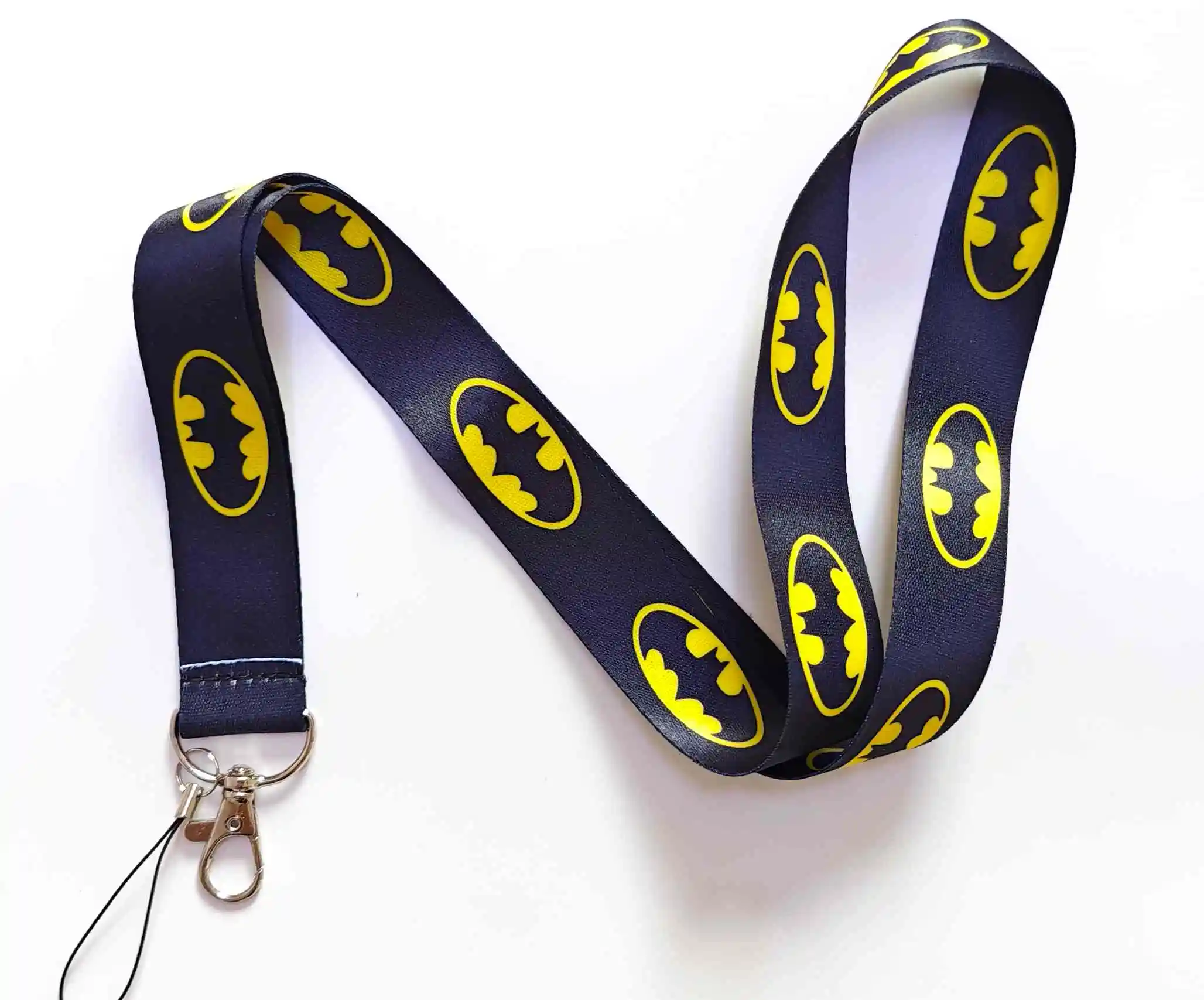 POP MART DC Batman PVC غطاء بطاقة الحرم الجامعي الطالب معلقة الرقبة حقيبة حامل البطاقة الحبل حاملي بطاقات الهوية مفتاح سلسلة