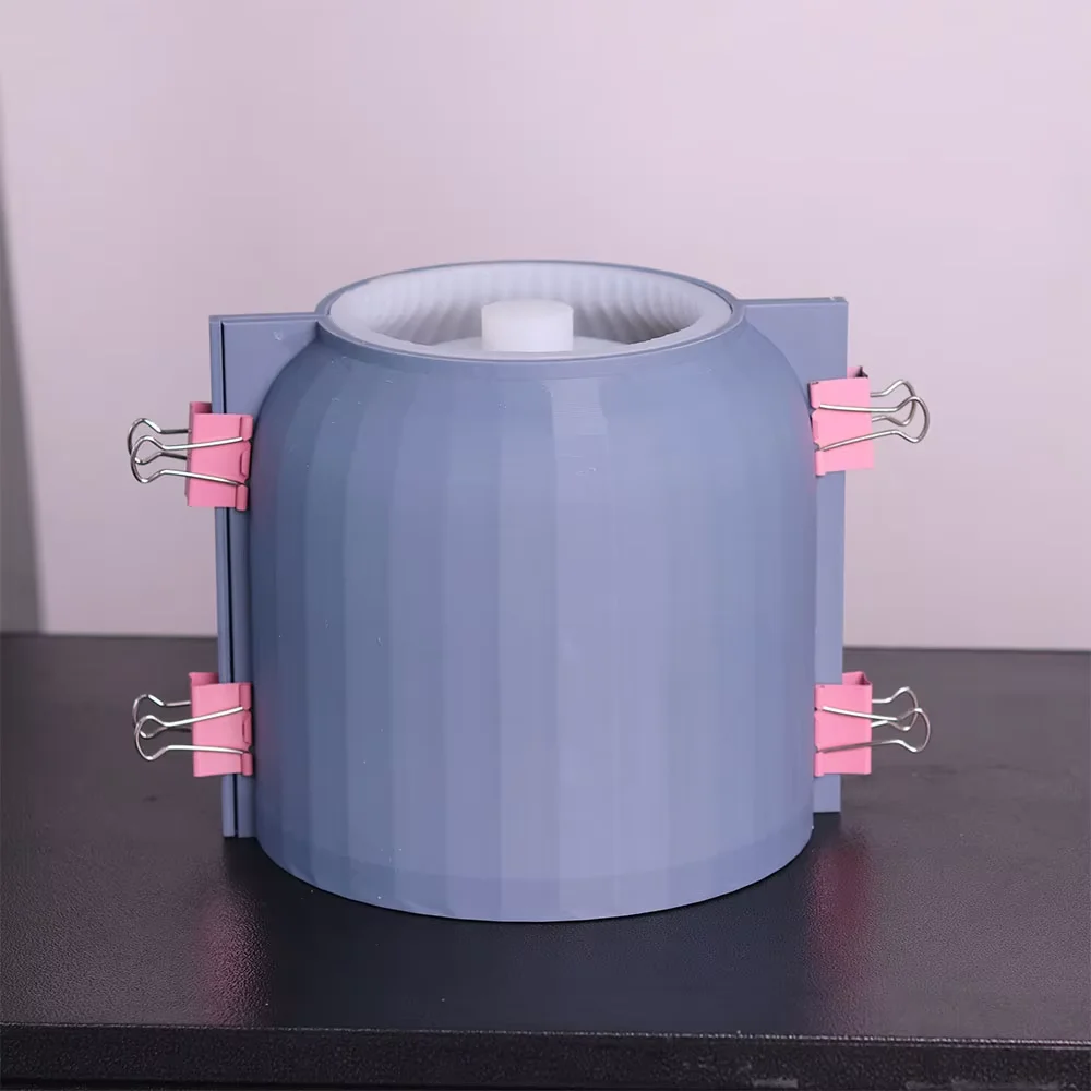 Creative Striped Cement Flowerpot Silicone Mold Desktop Decoration Concrete Green Plant Planting Flowerpot Mold