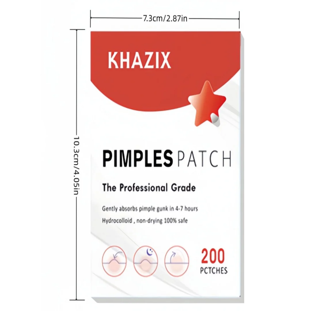 رقع غطاء حب الشباب على شكل نجمة غروانية مائية - مستخلص شجرة الشاي، تمتص القهامة والزيت، لطيف غير مرئي.