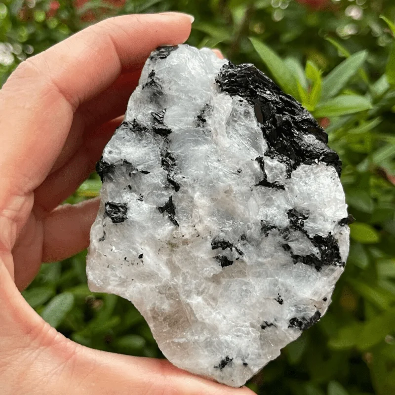 1pc Rainbow Moonstone Raw Stone | Natural Stone With Iridescent Rainbow Flash, Rough Mineral For Wedding/Party Decorations