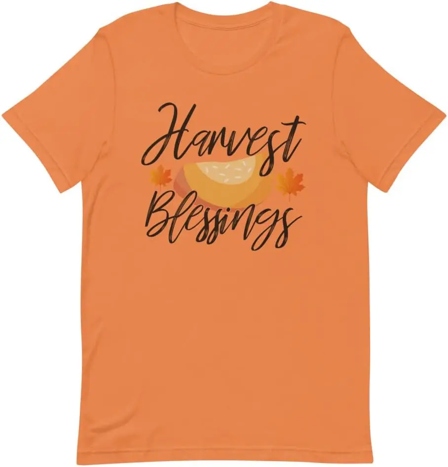 Harvest blessing unisex T-shirt Male and female couples summer short T-shirt casual cotton new fashion comfortable clothing