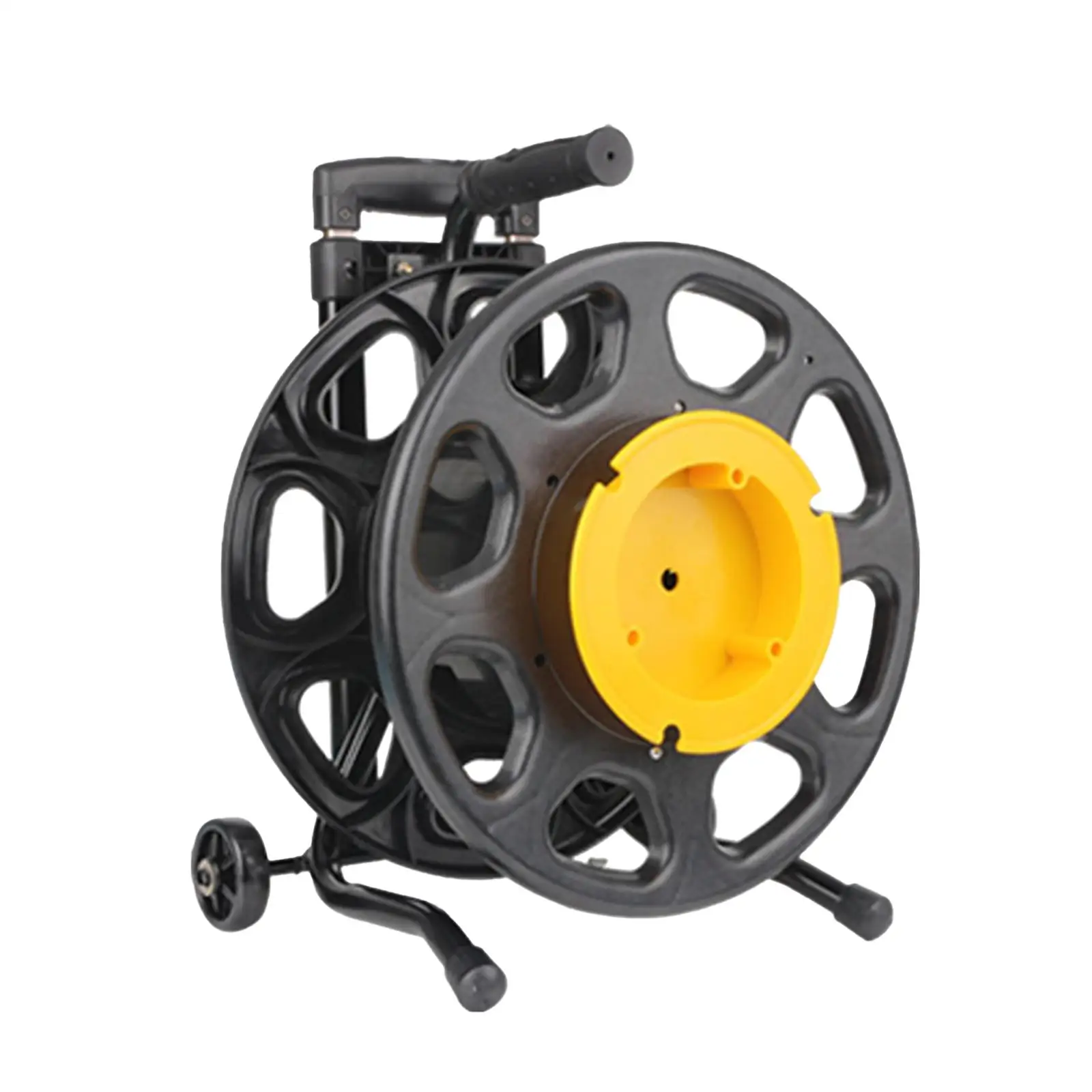 Mobile Cable Reel Durable Cable Holder Cord Storage Wheel Power Cord Reel for Lawnmower Cable Workshop Backyard Accessories Yard