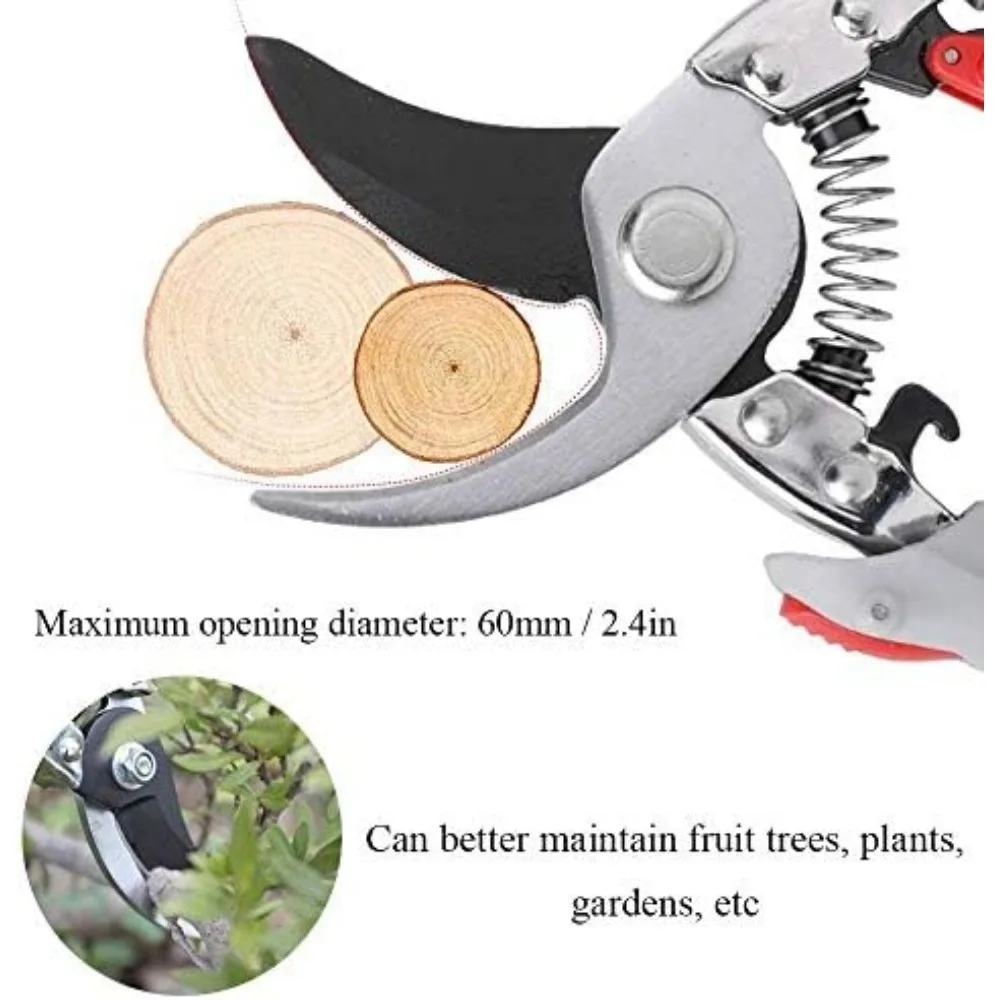 

Secateurs Pruning Shears Scissors 2-in-1 Handle Retractable Gardening Scissors Garden Pruning Shear Manual Gardening Plant