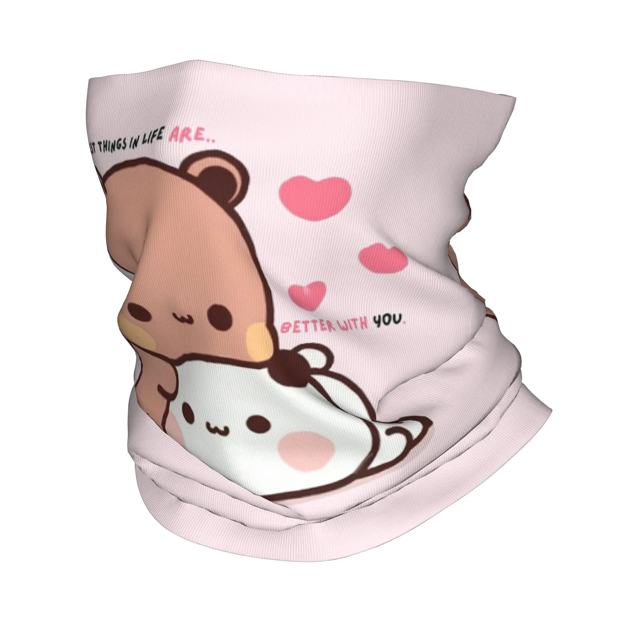 The Best Things In Life Are Better With You bubu and dudu Bandana Neck Gaiter Printed Magic Scarf Warm Cycling Scarf Cycling