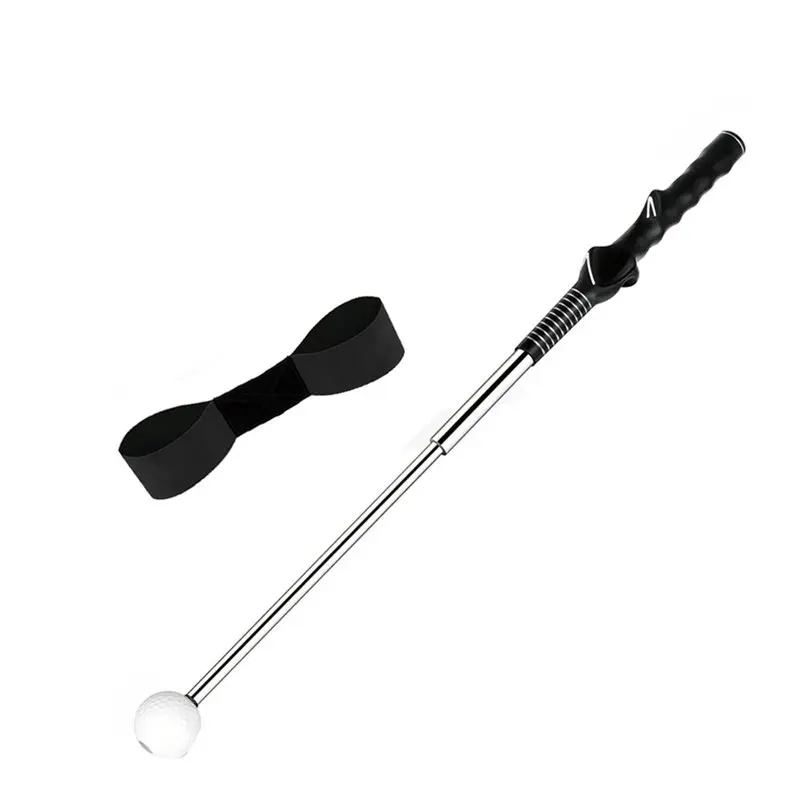 A64T Retractable for Golf Swing Trainer with Click Feedback, Stainless Steel for Golf Practice Aid for Right Handed, Indoor