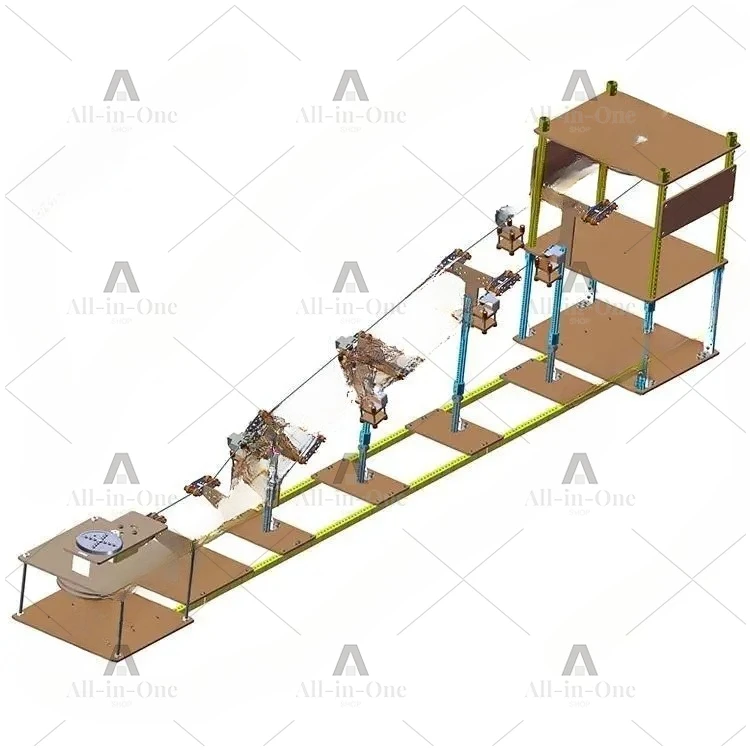 small production handmade popular science model materials Sightseeing cable car, scientific experiment technology