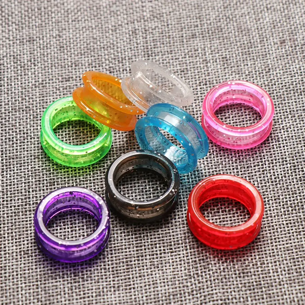 2Pcs New Hair Cutting Colorful Silicone Ring Fit For Shears Pet Shears Accessories Grooming Scissors Ring