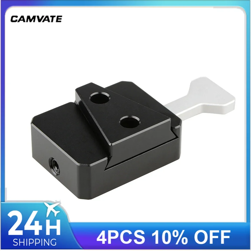 CAMVATE V-Lock Quick Release Plate With V-Lock Quick Release Adapter (Wedge Kit) &1/4