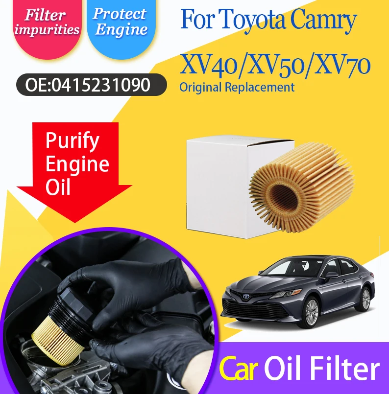 Car Fuel Filters For Toyota Camry HYBRID XV40 XV50 XV70 2006~2024  0415231090 Transmission Solvent Olio Filters Auto Accessories