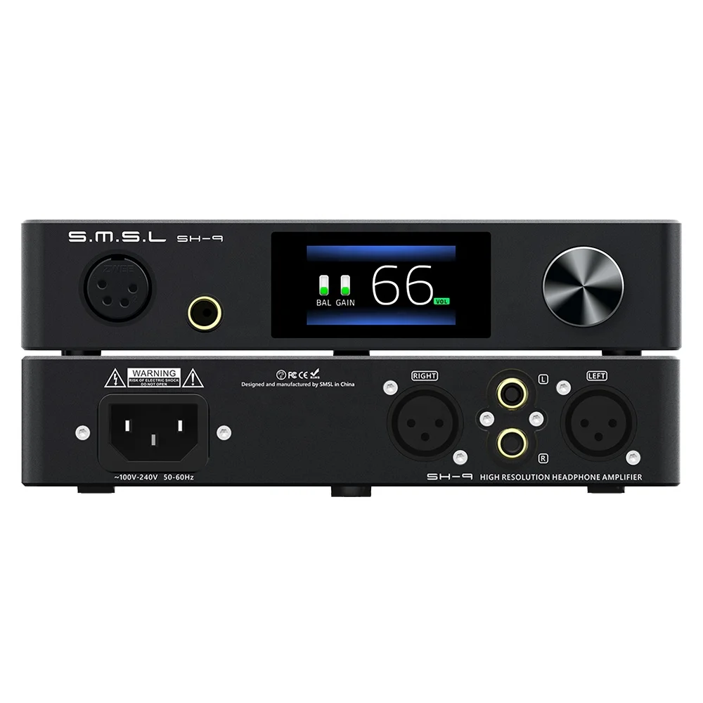 SMSL SH-9  THX 3A Module 256 Bit Volume Lowest THD+N Balanced Headphone Amplifier