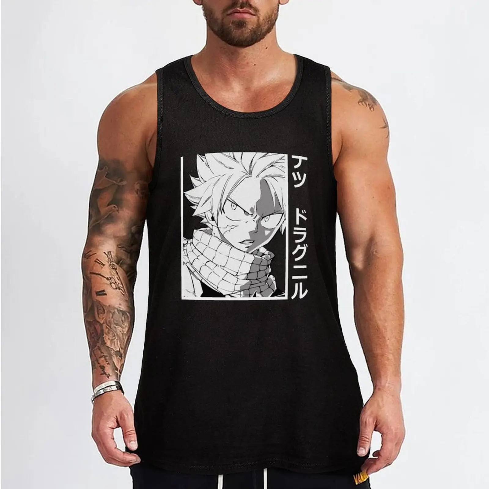 Natsu Dragneel Tank Top sleeveless vest men Clothing summer clothes