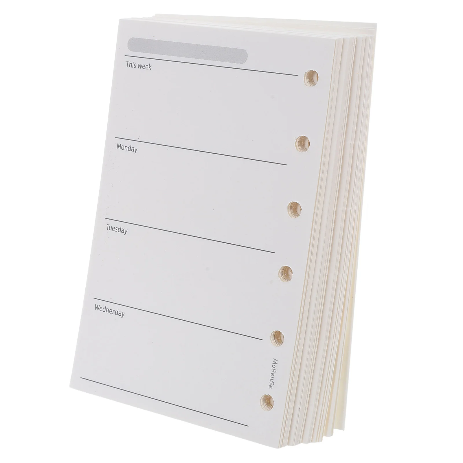 200 pezzi A7 ricariche per agenda settimanale 6 inserti per raccoglitori ad anelli 120 g/m2 carta fronte-retro per ufficio studio viaggi inserti per pianificatore a 6 fori
