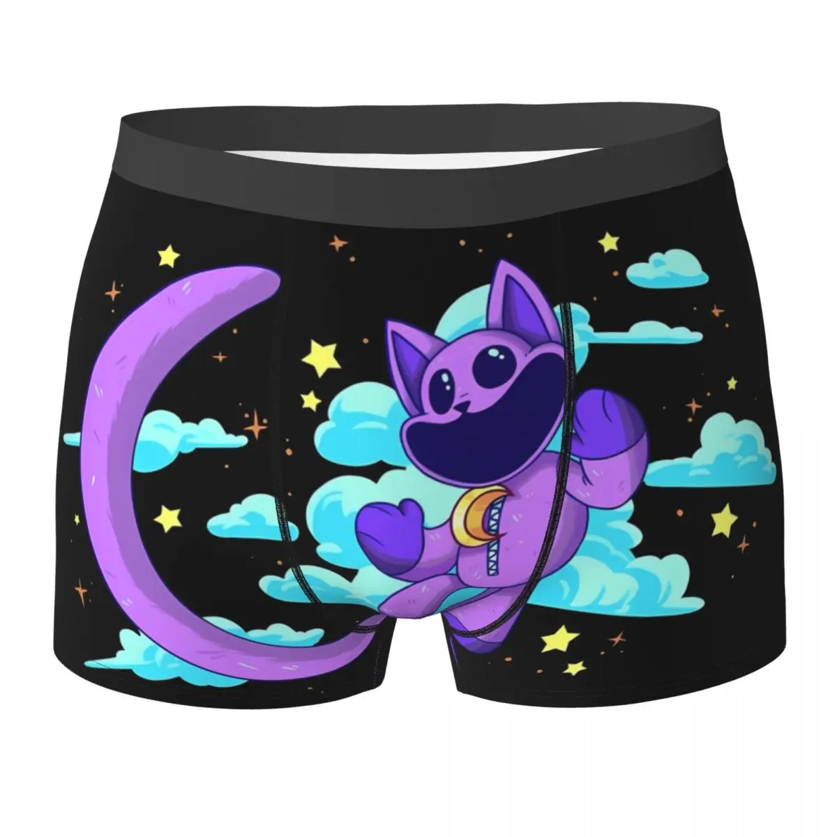 Smiling CatNap Dogday Underwear Comfortable Panties Pattern Shorts Briefs For Males 3D Pouch Oversize Trunk