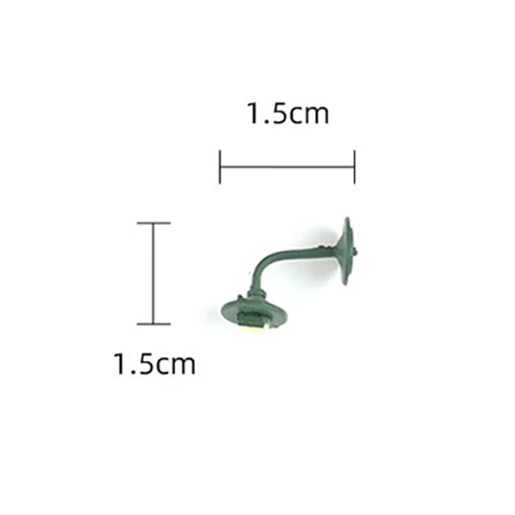 10Pcs Model Wall Lights Railway Warm White LED Light HO Scale 1:87 Model Lamp Making Railroad Park Garden train Dollhouse Decor