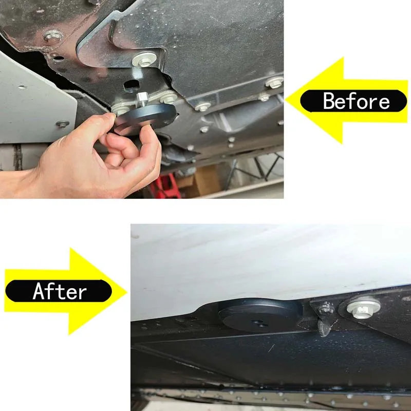 

For 2014-2019 Chevrolet Corvette C7 Aluminum Alloy Black Auto Jack Pad Frame Protector Adapter Jacking Tool Side Lifting Disk