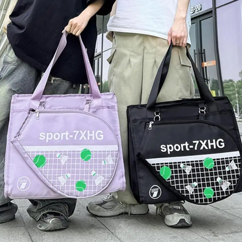 Tennis Racket Bag Lightweight Badminton Bag Large Capacity Tennis Backpack Waterproof Badminton Backpack Tennis Tote Bag For