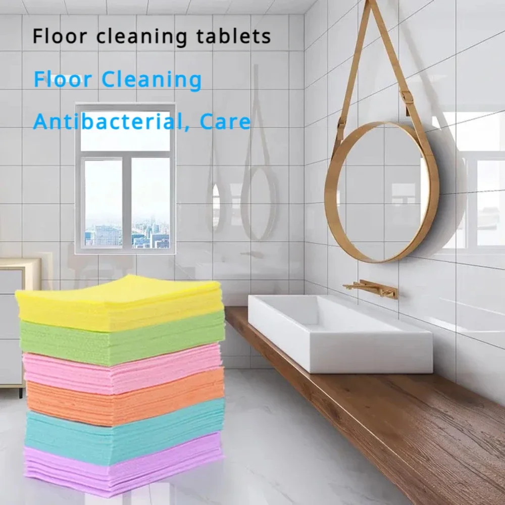 Dish Cloth Goods Bathroom Mops Useful Things for Kitchen Toilet Cleaning Tablets Home Hygiene 30PCS/Set Floor Cleaner (Set)