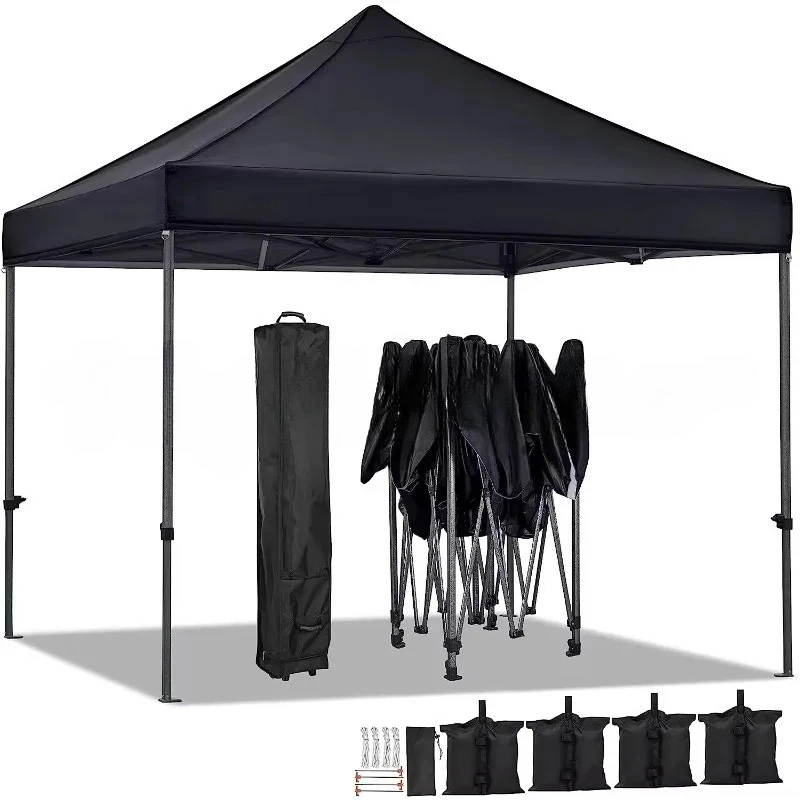 Foldable canopy 3x3m folding awning commercial tent outdoor heavy duty tent