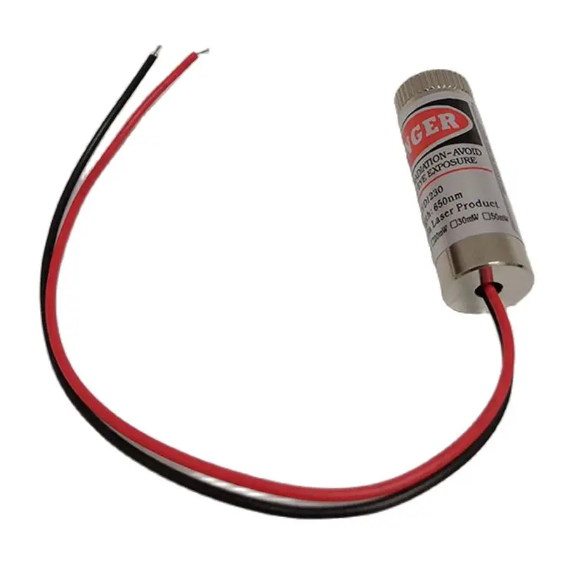 Imagem -02 - Ponteiro Laser de Alta Potência com Comprimento Focal Ajustável Tubo Laser Industrial Vermelho Módulo Principal 12v dc 36v 650nm 5mw