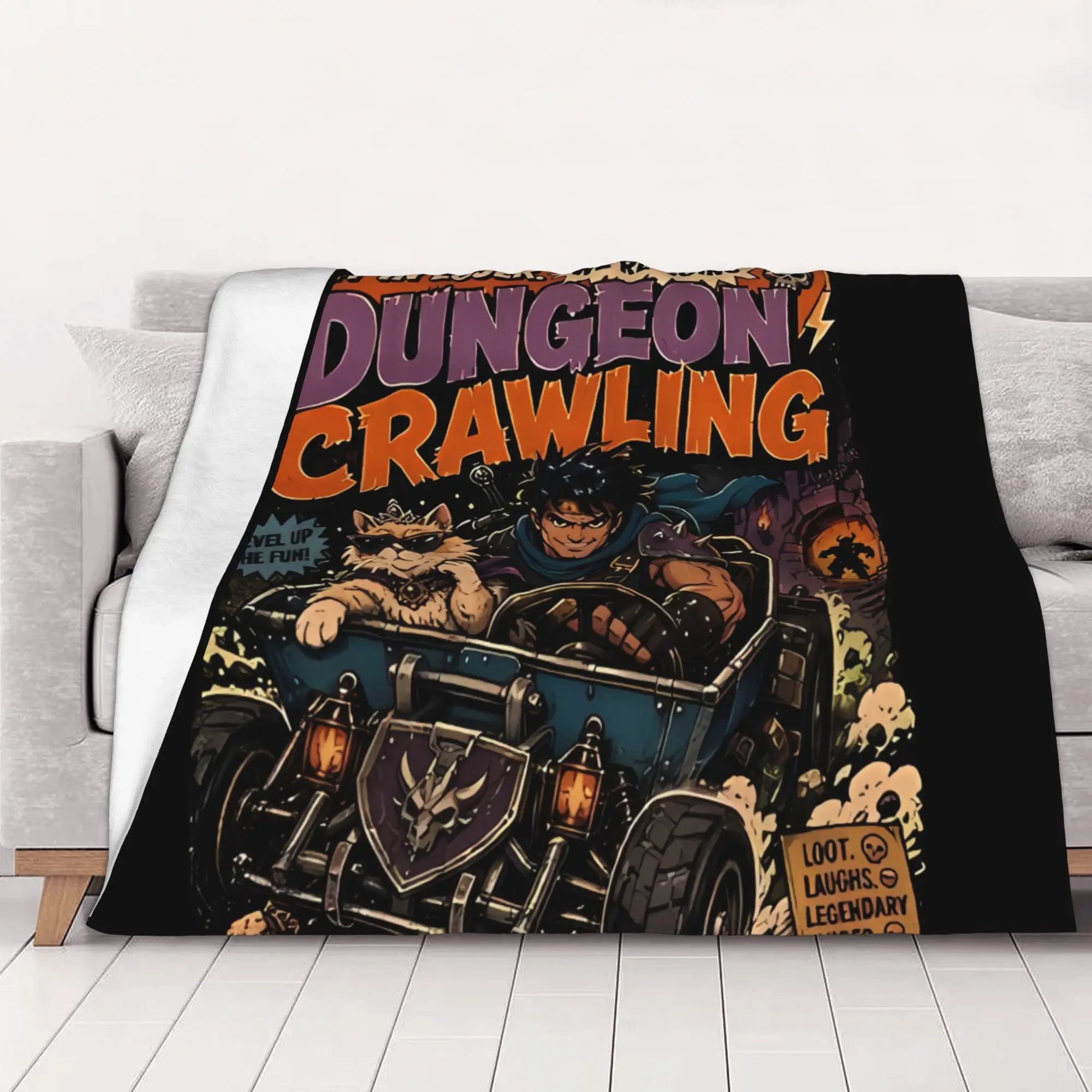 1PC home Cute Room Decor Tshirts Donut Mongo Blanket Throw Blanket Dungeon Crawler Carl Novelty Warm Blanket All Season