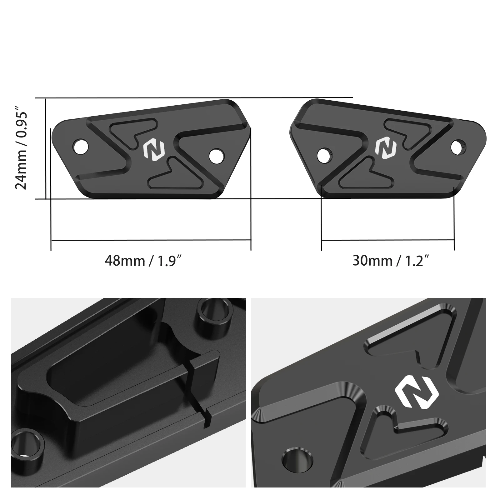 For Sur-Ron light bee X S L1E Segway X160 Segway X260 Surron light bee X/S NiceCNC Motorcycle Front Rear Brake Reservoir Cover