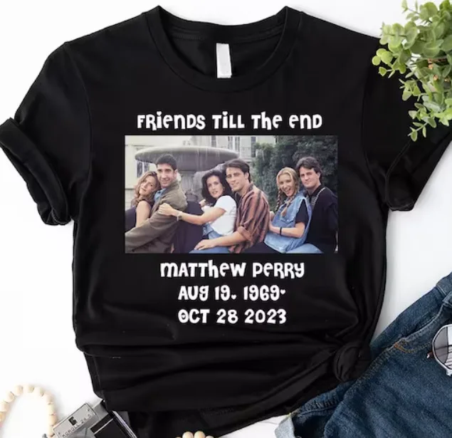 Friends Till The End Shirt, Matthew Perry Shirt,Friends Chandler Bing