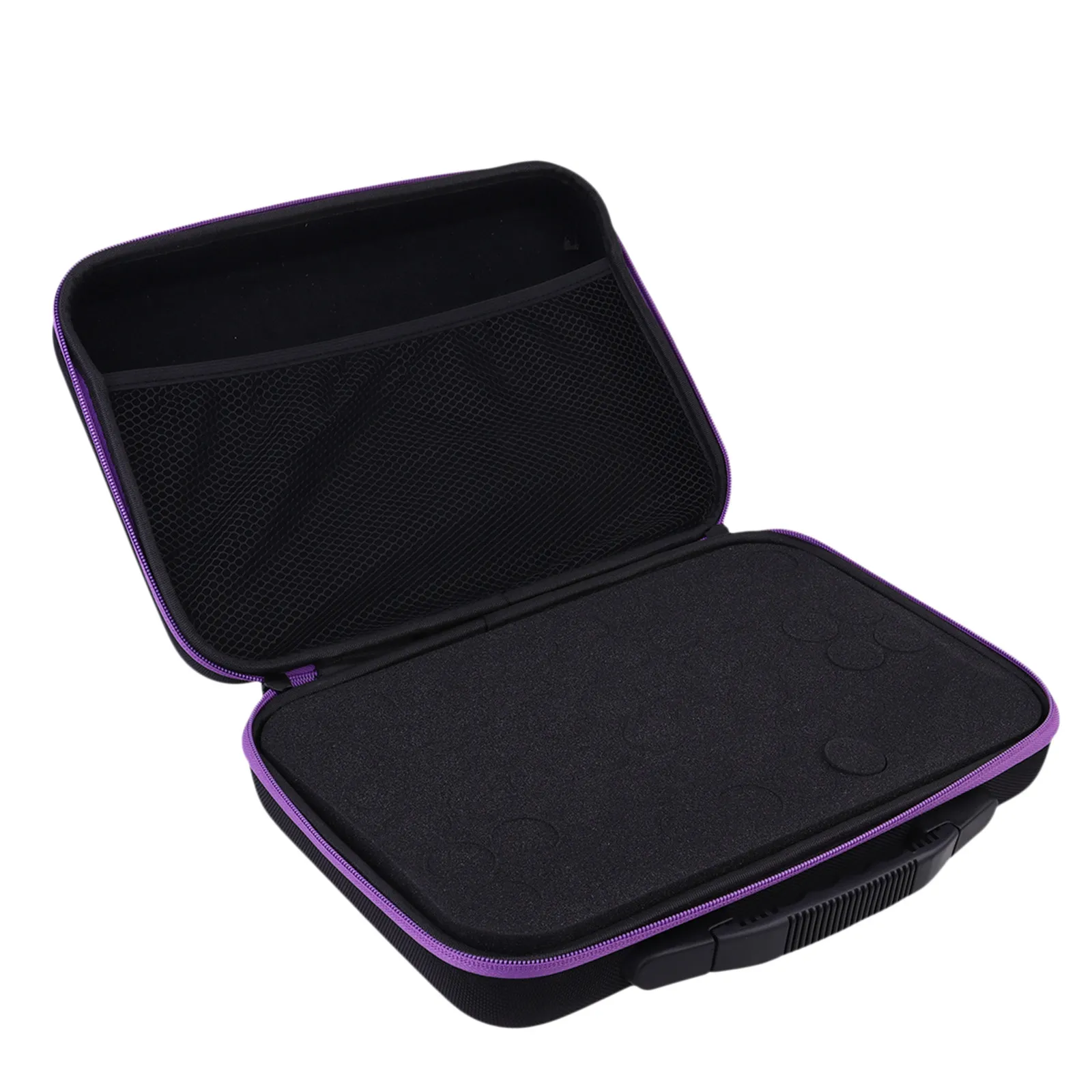 

Essential Oil Storage Bag Purple Travel Holder Shockproof Drop Proof 10Ml Capacity Organizer Zipper Design Compact Carry