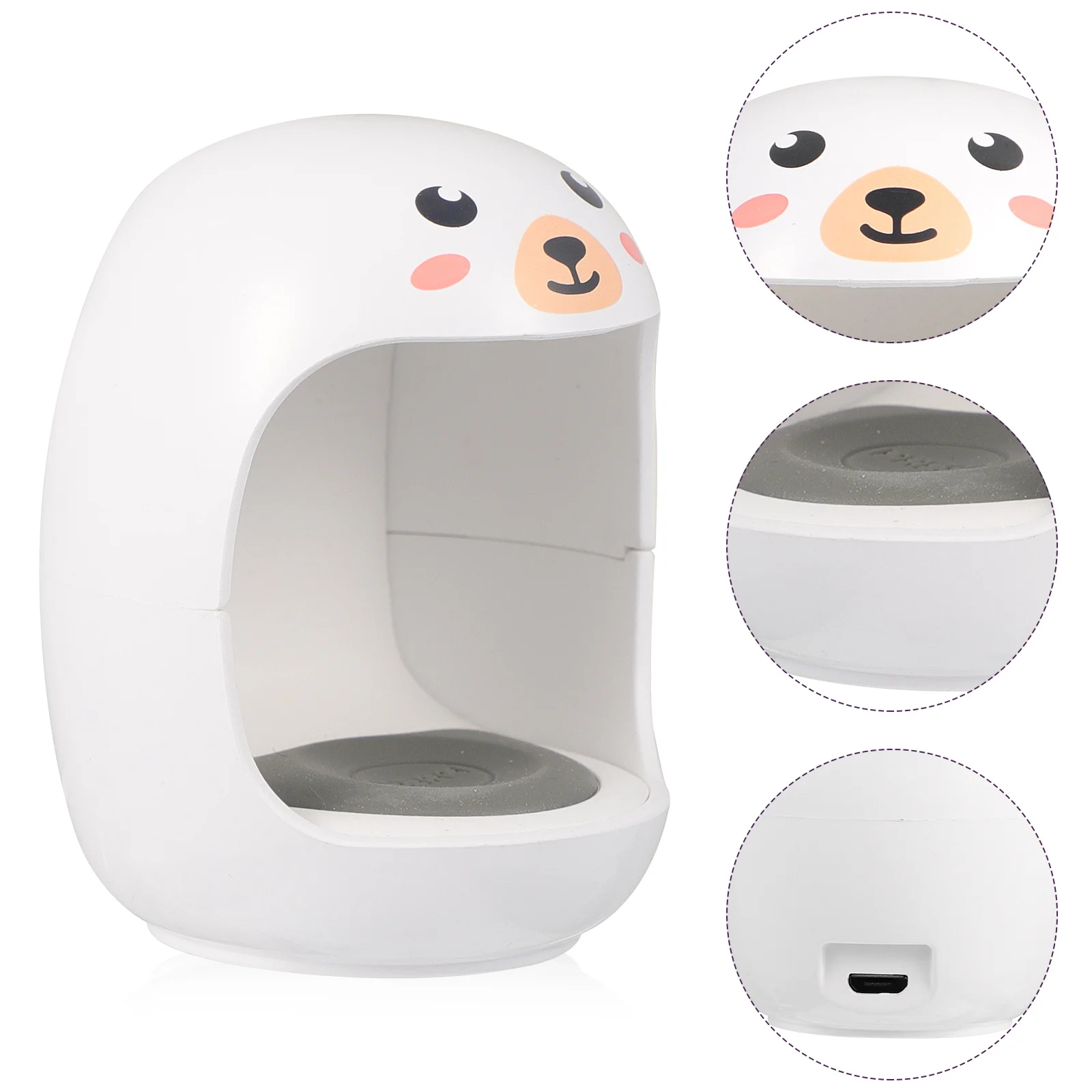 1 Zestaw Mini Lampka UV LED do Paznokci, Biała Suszarka do Manicure, Lampa do Polerowania Żelu, Suszenie Żelu w Salonie i w Domu, Lampa LED do Manicure